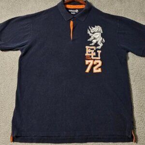 Ecko Unltd Polo Shirt Men's Size 3XL XXXL Short Sleeve Navy Blue Front Graphics